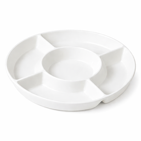 Serviravimo padėklas Ambition Salsa, 25 cm x 2 cm, 25 cm, Ø 25 cm, Balta sp.