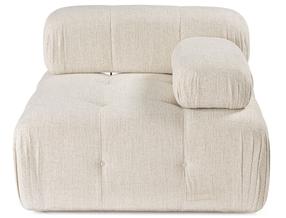 Modulinė sofa Atelier Del Sofa Doblo 1R, kreminė sp., dešininė, 105 x 100 cm x 80 cm