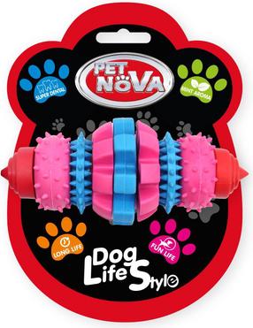 Žaislas šuniui, tąsymui Pet Nova Denttoy, 16 cm, mėlyna sp./rožinė sp., L