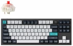 Belaidė kompiuterio klaviatūra Keychron Q3 Max Q3M-M1 Gateron Jupiter Red, EN, balta sp./juoda sp.