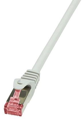 Провод Logilink CAT 6 S/FTP RJ-45 8P8C, RJ-45 8P8C, 0.25 м, серый цв.