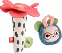 Barškutis, rinkinys Mattel Fisher Price Planet Friends Busy Bee, įvairių spalvų, 2 vnt.