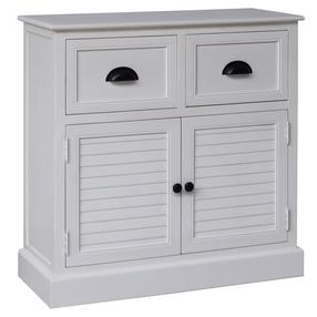 Komoda Home4you Meldon 89137, balta sp., 75 cm x 33 cm x 75 cm