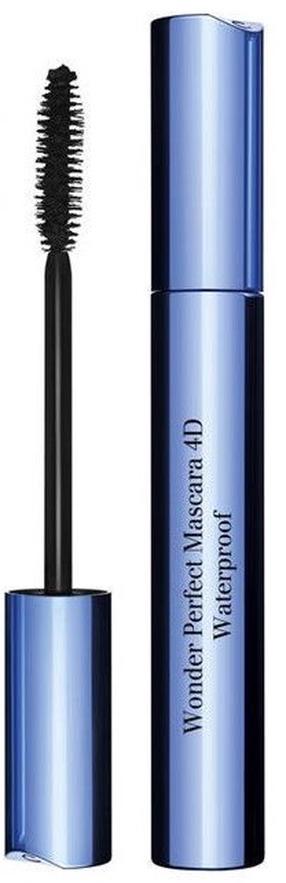 Blakstienų tušas Clarins Wonder Perfect Mascara 4D waterproof, 8 ml, juoda sp. 01 perfect black