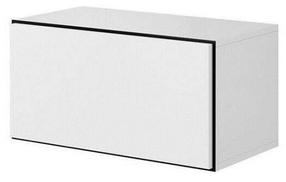 Pakabinama spintelė Cama Meble Roco, balta sp./tamsiai pilka sp., 75 cm x 39 cm x 37 cm