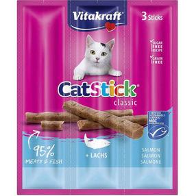 Kārumi kaķiem Vitakraft Stick Classic, lasis/forele, 0.018 kg, 3 gab.