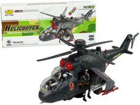 Игрушечный вертолет Lean Toys 10037, черный цв.