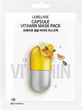 Veido kaukė Lebelage Capsule Vitamin, 28 ml