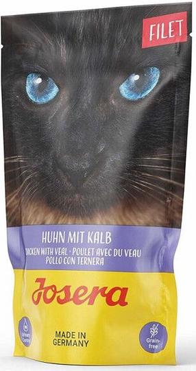 Mitrā kaķu barība Josera Chicken Fillet, vistas gaļa/teļa gaļa, 0.07 kg