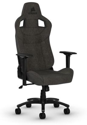 Spēļu krēsls Corsair T3 Rush 2023, 56 x 58 x 44 - 55 cm, melna krās.