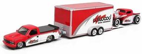 Mängumaastur haagisega Maisto Design Chevrolet 454 SS ZA5962, 1:64, punane v.