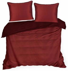Gultas veļas komplekts Lunara, bordo krās., 70 x 80 cm, 200 x 220 cm
