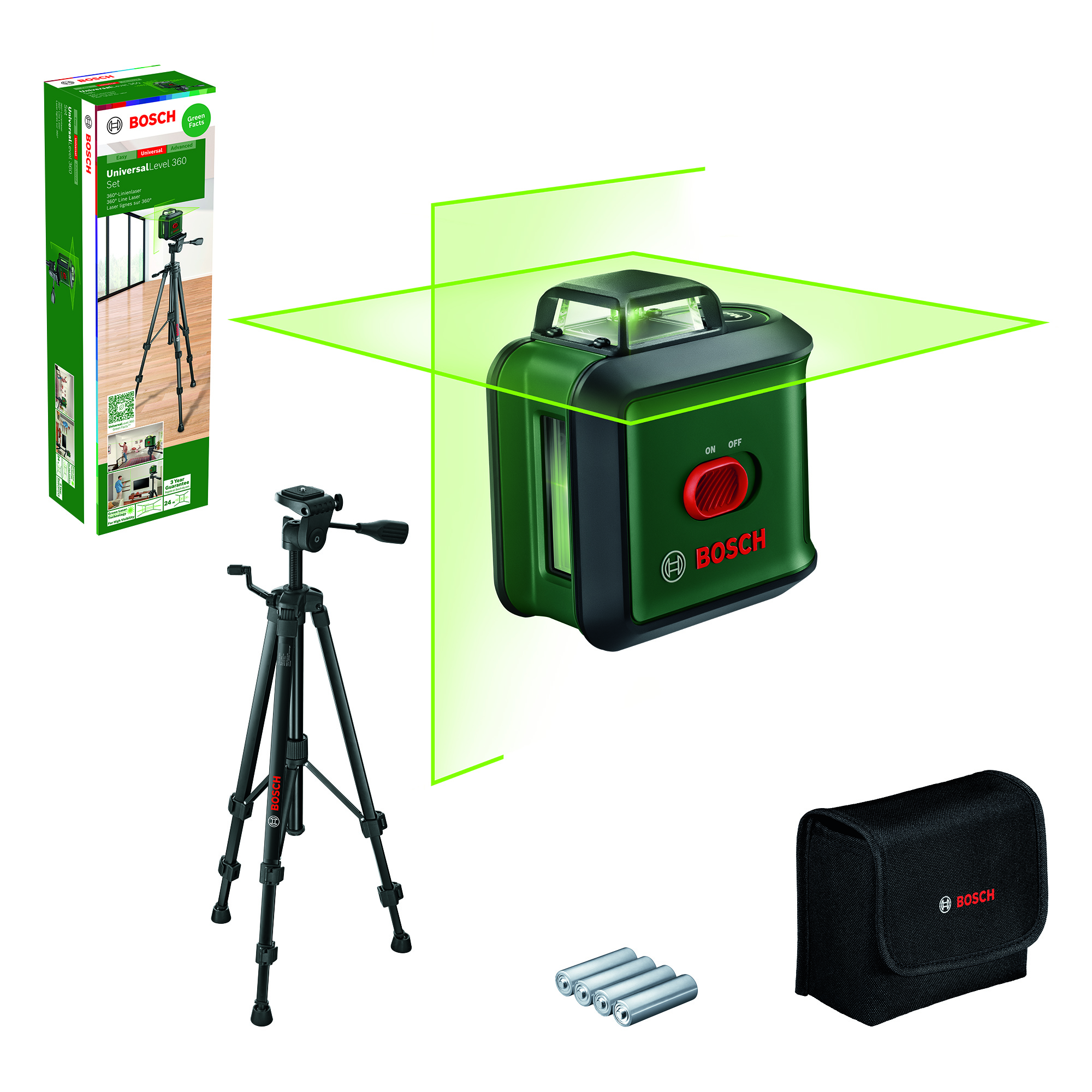 Niveliir Bosch Green UniversalLevel 360 SET 0603663E06