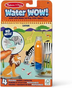 Piešimo rinkinys Melissa & Doug Water Wow Jungle, mėlyna sp./oranžinė sp.