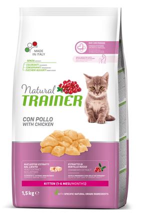 Sausas kačių maistas Natural Trainer Kitten Fresh Chicken, vištiena, 1.5 kg