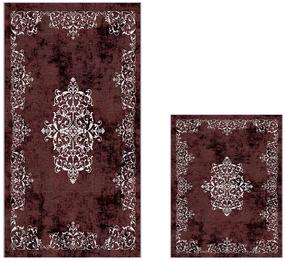 Комплект ковриков для ванны Foutastic 510616 299ANR1695, бордо цв., 60 см x 150 см