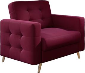Krėslas Asgard Mat Velvet 68, tamsiai violetinė sp., 92 cm x 105 cm x 88 cm