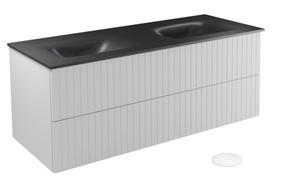 Vonios spintelė su praustuvu Besco Akya Linea, balta sp., 52.5 cm x 131 cm x 50.7 cm