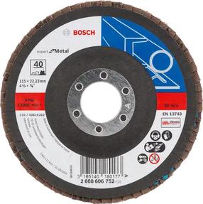 Slīpēšanas disks Bosch X551, 115 mm x 22.23 mm