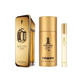 Dovanų komplektas vyrams Paco Rabanne Million Gold, 3 vnt.