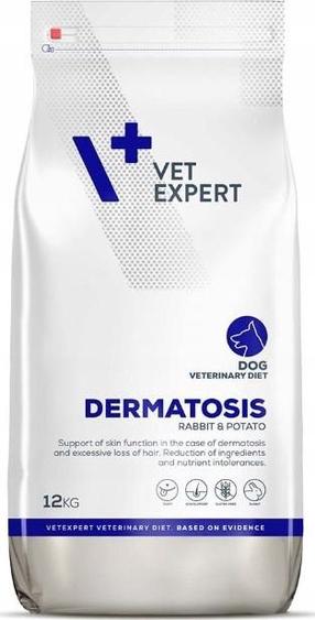 Сухой корм для собак VetExpert Dermatosis, крольчатина/картофель, 12 кг