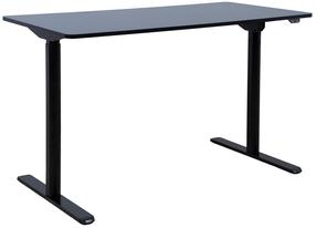 Kompiuterio stalas reguliuojamo aukščio Home4you Ergo Light, 120 cm x 60 cm, 72.5 - 117.5 cm, juoda sp.