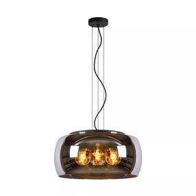 Šviestuvas lubų Lucide Olivia 45401/50/65, E27, 3 x 40 W, pilka sp. / juoda sp.