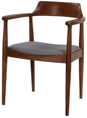 Valgomojo kėdė Kalune Design Albero 43 117FRF1143, balta sp./juoda sp./riešuto sp., 44 cm x 62 cm x 80 cm