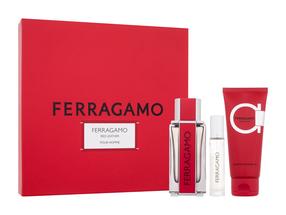 Kinkekomplektid meestele Ferragamo Red Leather