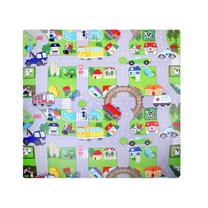 Kilimėlis kūdikiams - dėlionė Streets ZA2510, 60 cm x 60 cm, 4 vnt, įvairių spalvų