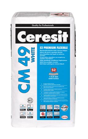 Klijai plytelių Ceresit CM49 Premium Flexible S2, 20 kg, balta sp.