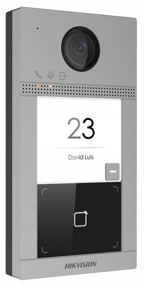 Домофон Hikvision DS-KV8113-WME1, серый цв.