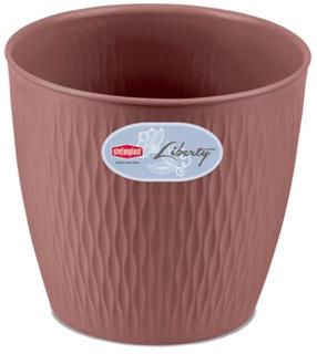 Puķu pods Stefanplast Liberty, plastmasa, Ø 30 cm, brūna krās.