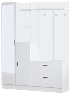Drēbju pakaramais ar plauktu Kalune Design DD5 - W 956LCS2803, 181.8 cm, balta krās.