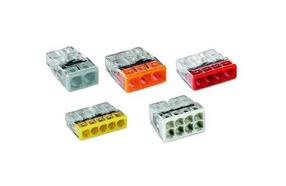 Клеммная колодка Wago, 0,5–2,5 mm², 24 а, многоцветный