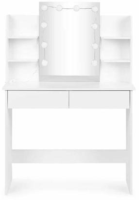 Kosmetinis staliukas ModernHome FH-DT220108, balta sp., 135 cm x 90 cm x 40 cm