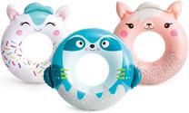 Pripučiamas plaukimo ratas Intex Animal Tube, (spalva/dizainas parenkami atsitiktine tvarka), 84 cm
