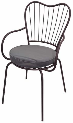 Lauko kėdė Besk, juoda sp., 56 cm x 56 cm x 90 cm