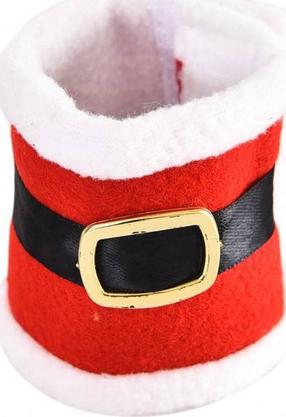 Обувь для собак Barry King Christmas Ppaw Decoration 2 pcs, красный цв.