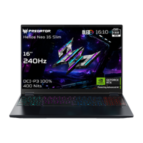 Ноутбук Acer Predator Helios Neo 16S AI PHN16S-71-95J5 NH.QX7EL.003, 275HX, 64 GB, 1 TB, 16 ″, NVIDIA GeForce RTX 5070 Ti, черный цв., EN, Windows 11 home