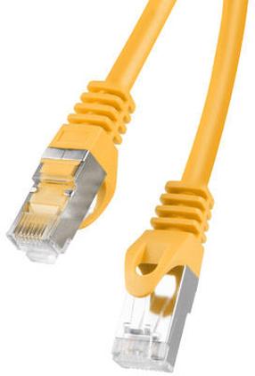 Vads Lanberg PCF6-10CC Patchcord RJ45 Cat.6 FTP RJ-45, RJ-45, 10 m, dzeltena krās.
