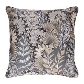 Декоративная подушка Home4you Holly, серый цв., 45 см x 45 см