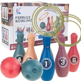 Rotaļlietu boulinga komplekts Ferrule, daudzkrāsaina