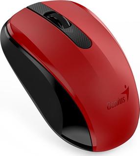 Беспроводная компьютерная мышь Genius NX-8008S, bluetooth, черный цв./красный цв.
