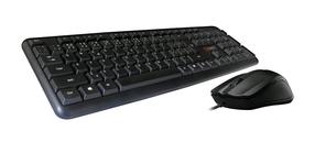 Belaidis klaviatūros ir pelės komplektas C-Tech KBM-102, Čekų/Slovakų, juoda sp.