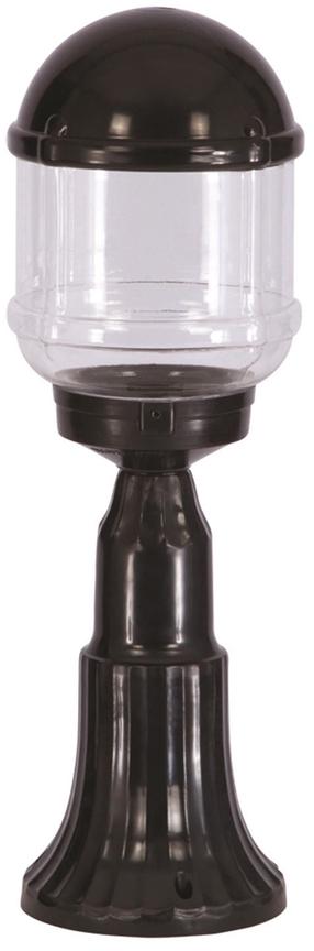 Pastatomas lauko šviestuvas Opviq BSU-68198-BSY-M1-K, 60W, E27, IP65, juoda sp., 17 cm x 50 cm