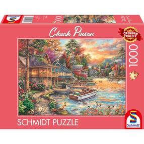 Пазл Schmidt Chuck Pinson Shore In Evening Gold, 49.3 см x 69.3 см, 1000 шт., многоцветный