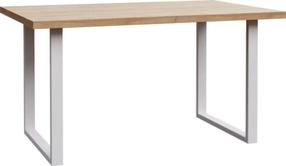 Stalas Forte, ąžuolo sp./balta sp., 140 cm x 90 cm x 74.7 cm
