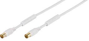 Vads Vivanco HQ TV/Radio Antenna 48119 Coax plug, Coax plug, 1.5 m, balta krās.