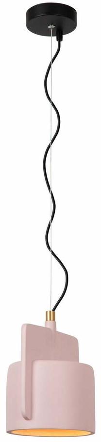 Šviestuvas lubų Lucide Ninja 44415/16/66, E27, 1 x 40 W, rožinė sp. / juoda sp.
